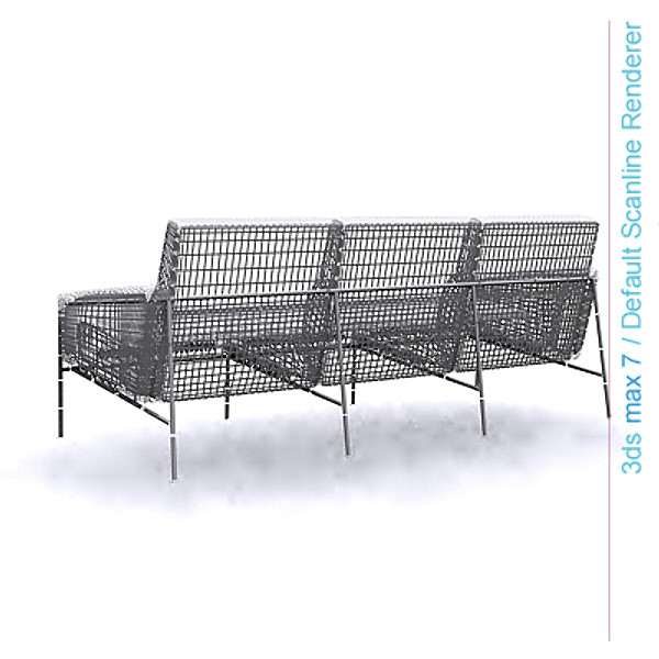 3ds design series 3 - series 3300 3 seater sofa by lajhar